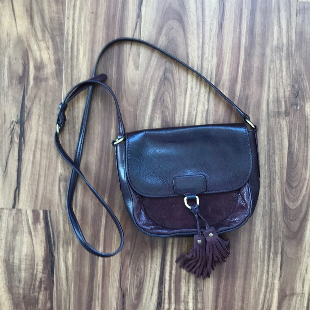 Frye Plum Crossbody leather purse